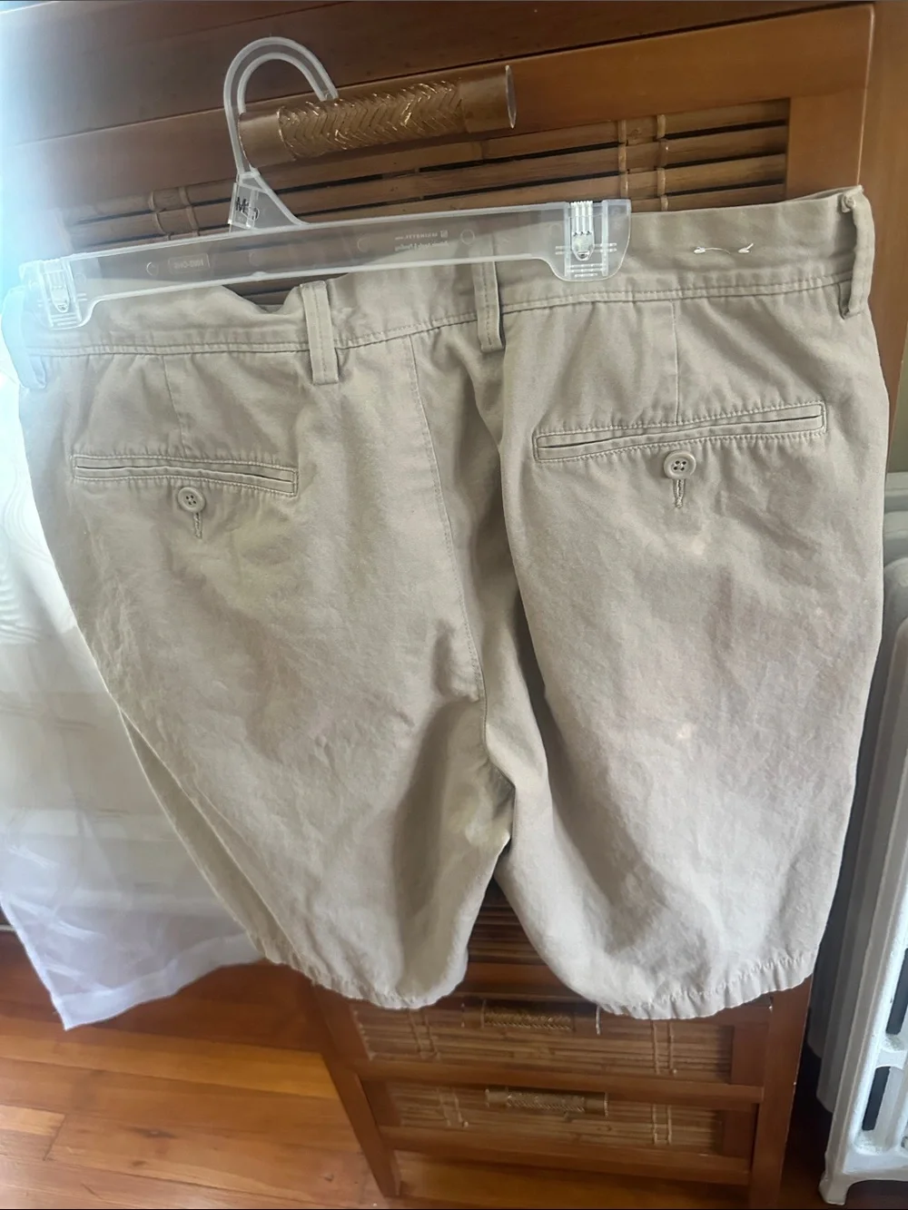 J. Crew Men's Khaki Flat-Front Cotton Shorts